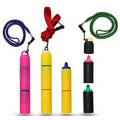 Stack of 2 Custom Plastic Highlighter Pen W/ Lanyard